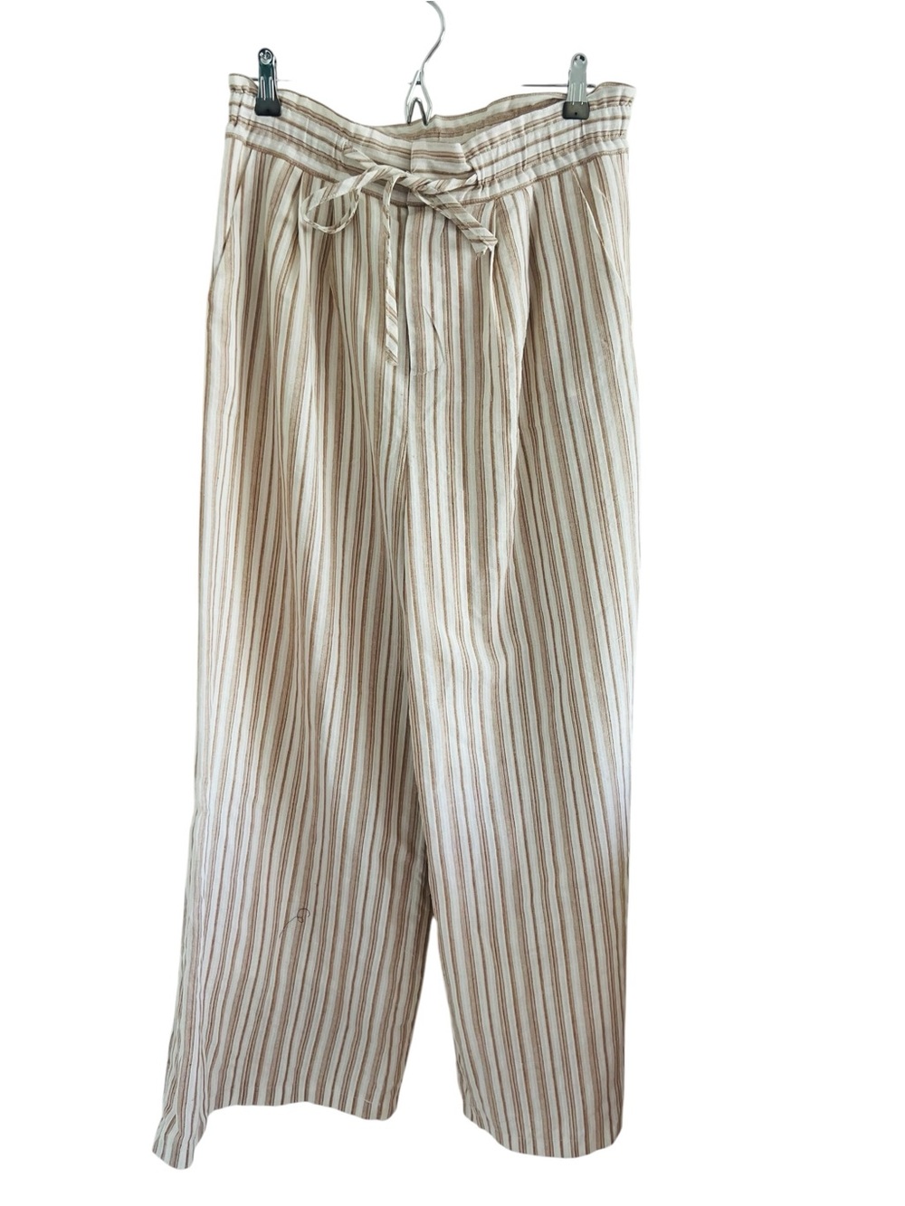 Mustard Seed Striped Cream and Tan Lightweight Pants